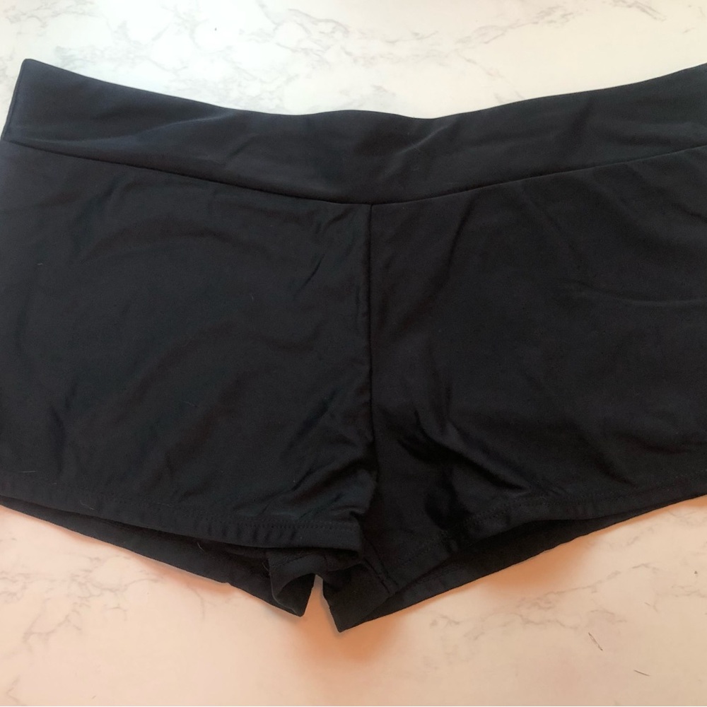 Black Women's Swim Bikini Boyshorts